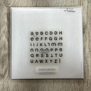 Close to my Heart - A typeface A1117 alphabet letters